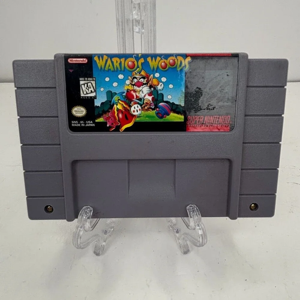 Wario's Woods SNES (Super Nintendo SNS-65 USA, 1994) Cartridge Only